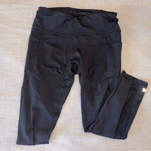 Road Runner Black Leggings with Pockets